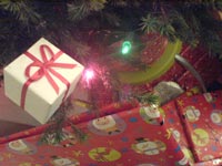 the presents under the tree